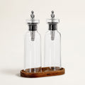 AromaPour Oil & Vinegar Dispenser Set, Glass