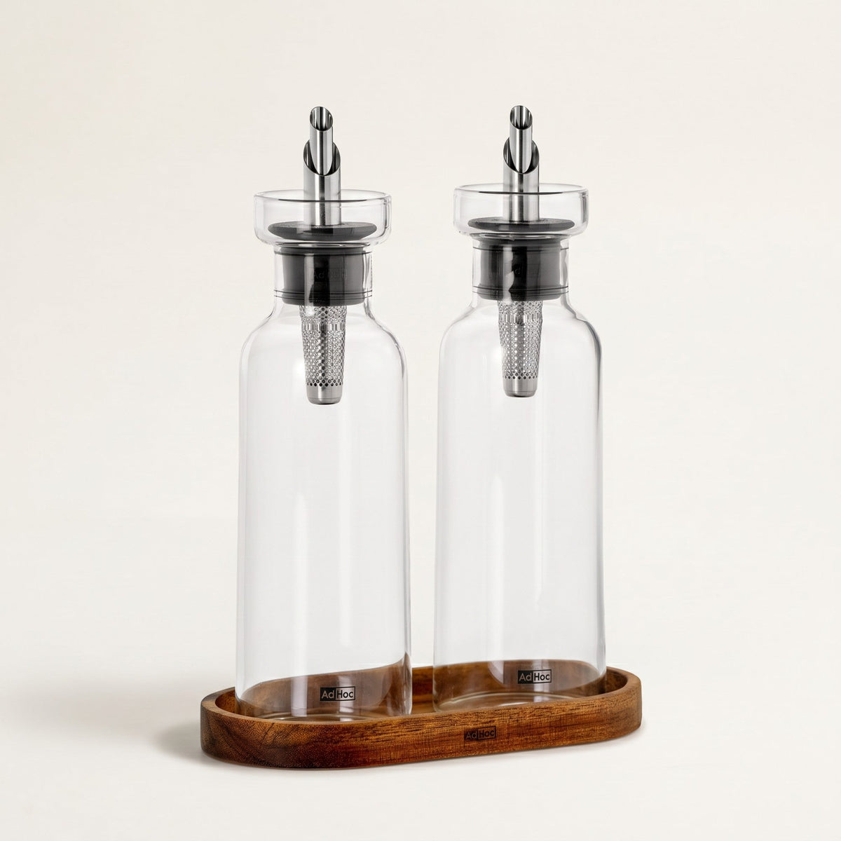 AromaPour Oil & Vinegar Dispenser Set, Glass