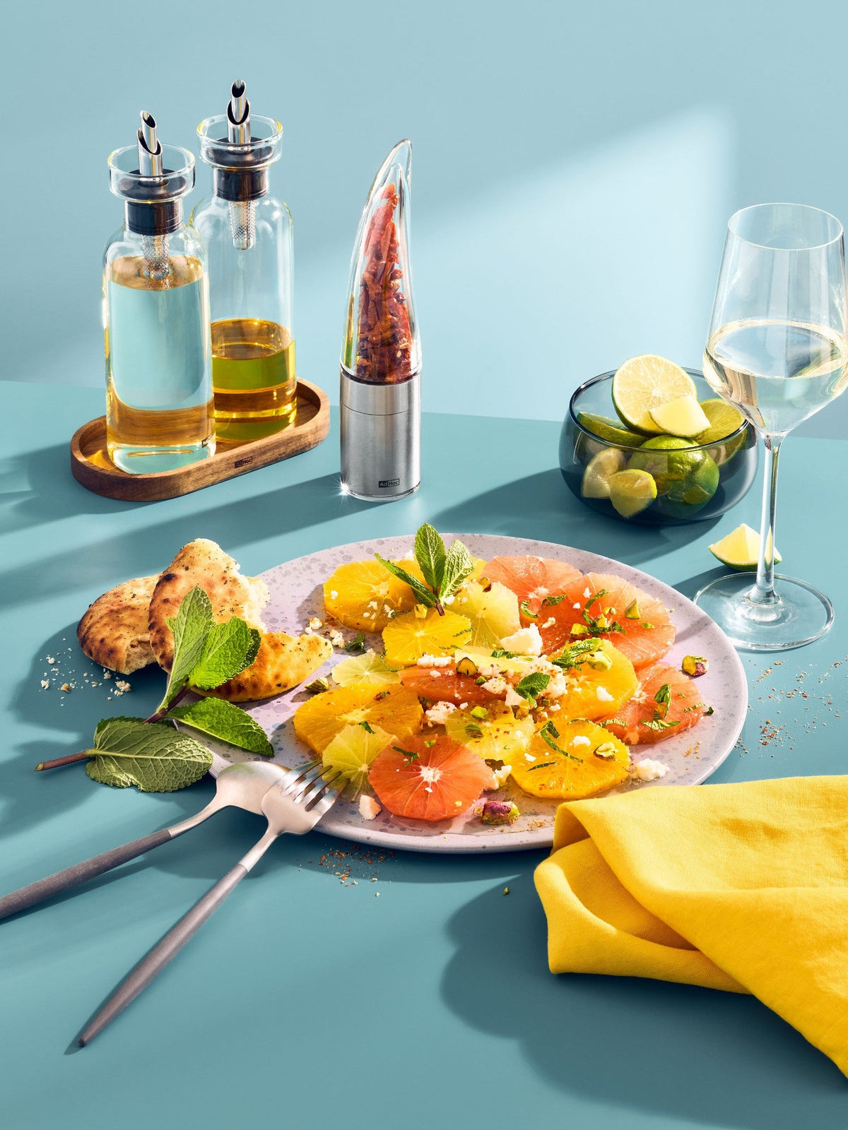 AromaPour Oil & Vinegar Dispenser Set, Glass