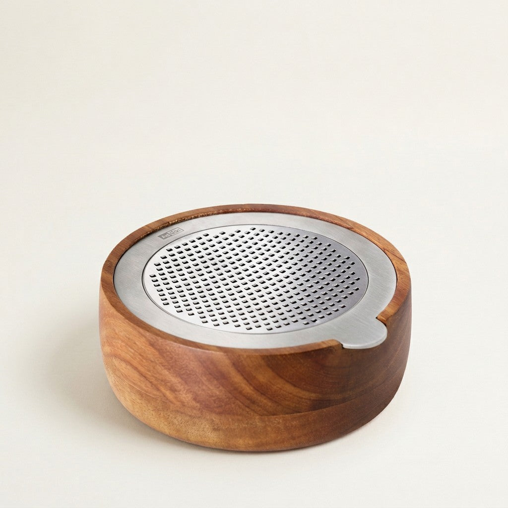 CutNServe Fine Grater, Round, Stainless Steel