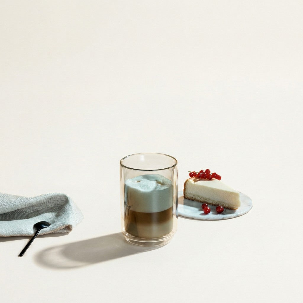 Impact Double-Walled Glass Mug, No Handle