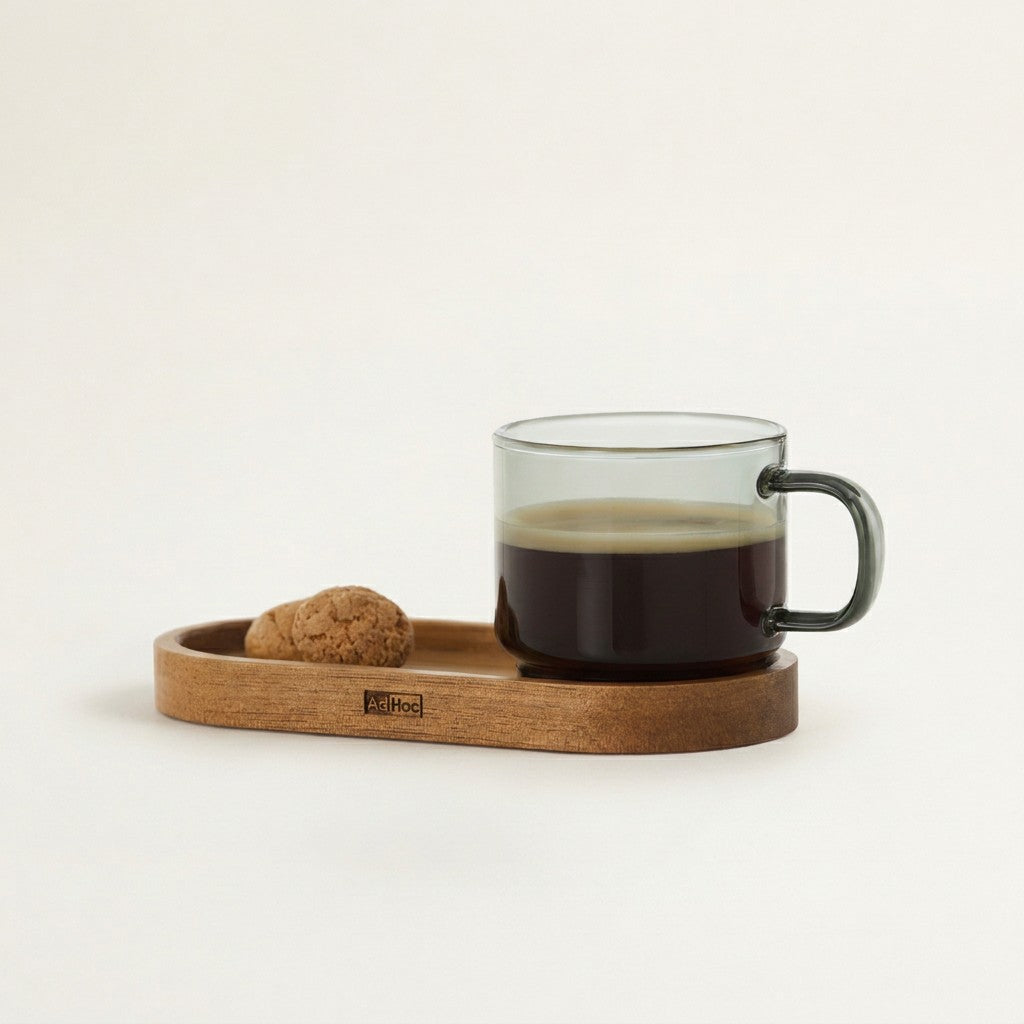 Impact Glass Espresso Cup & Coaster Set