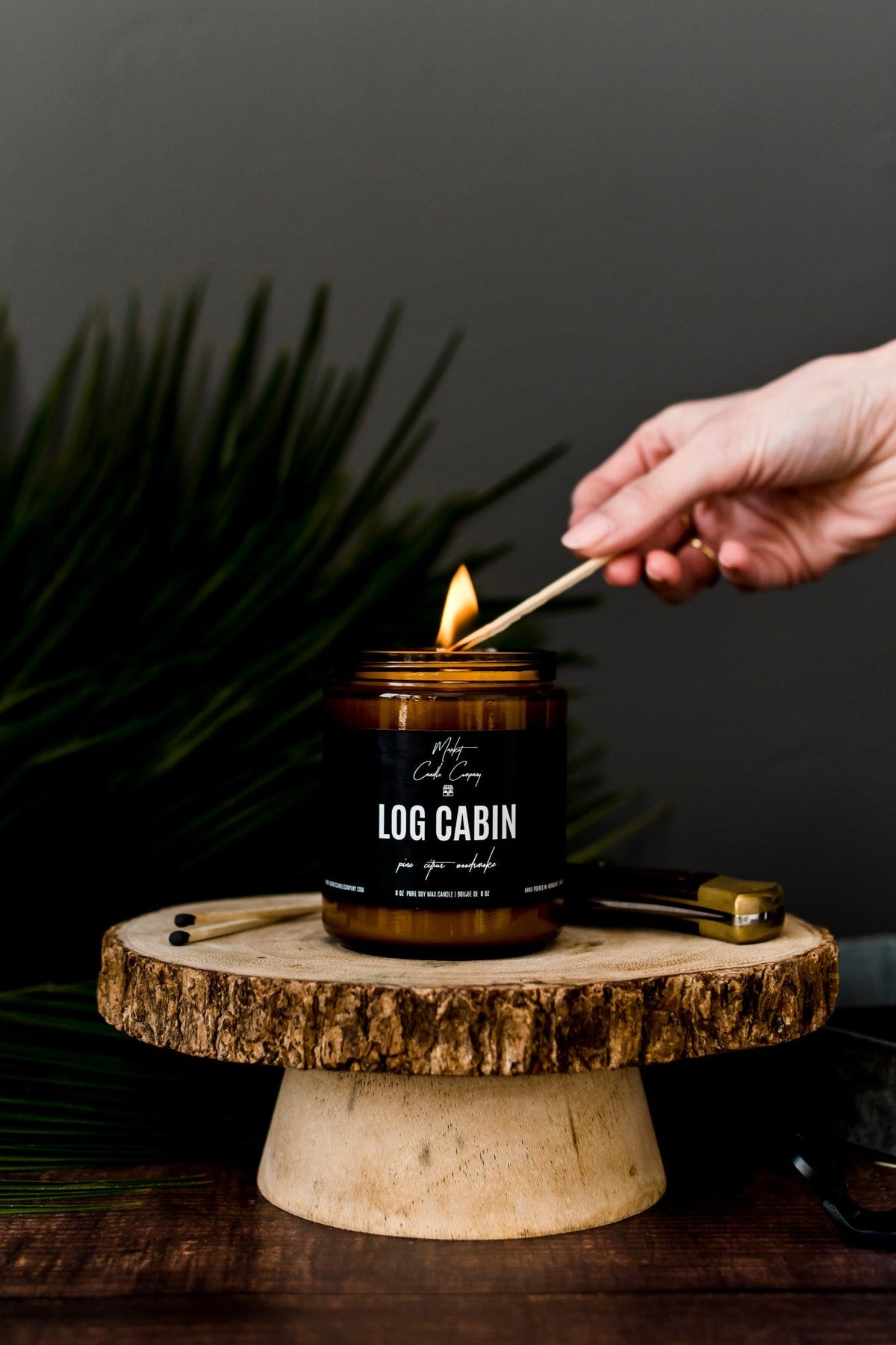 Log Cabin 16oz. Scented Unwind Soy Candle