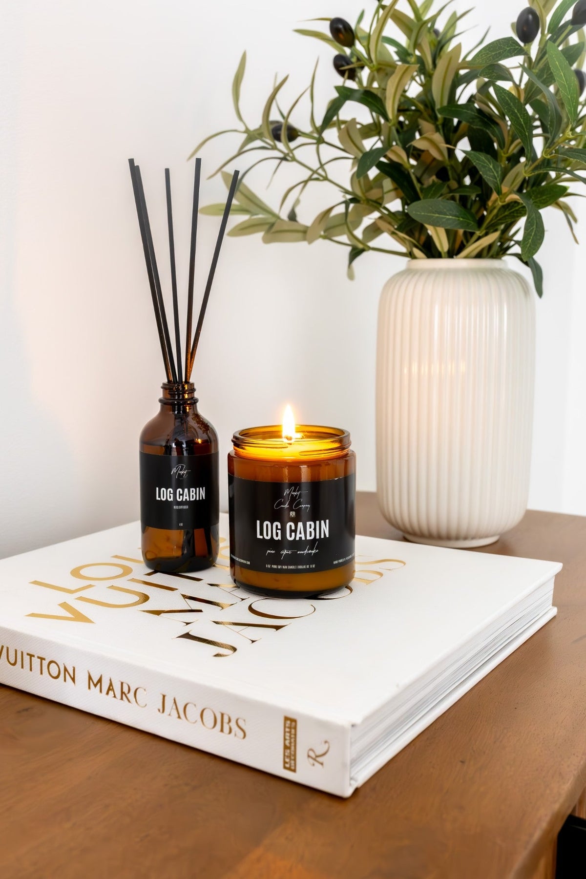 Log Cabin 16oz. Scented Unwind Soy Candle