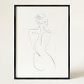 Line Woman Wall Art