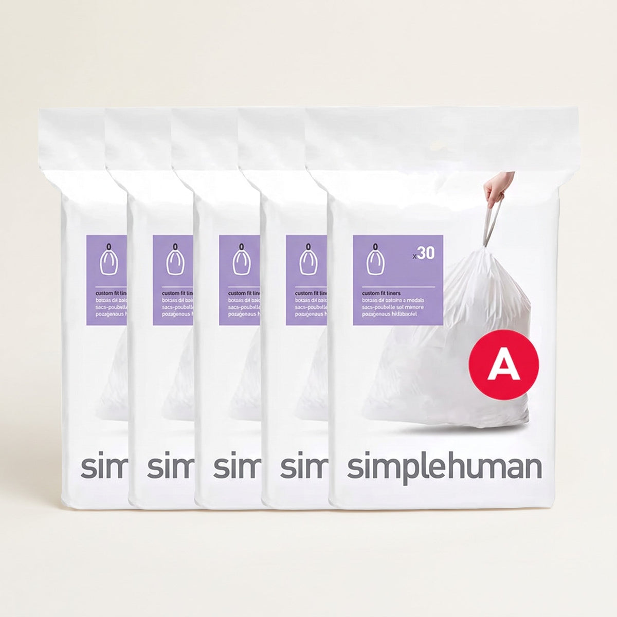 Simplehuman Code A Liners, 150 Pack