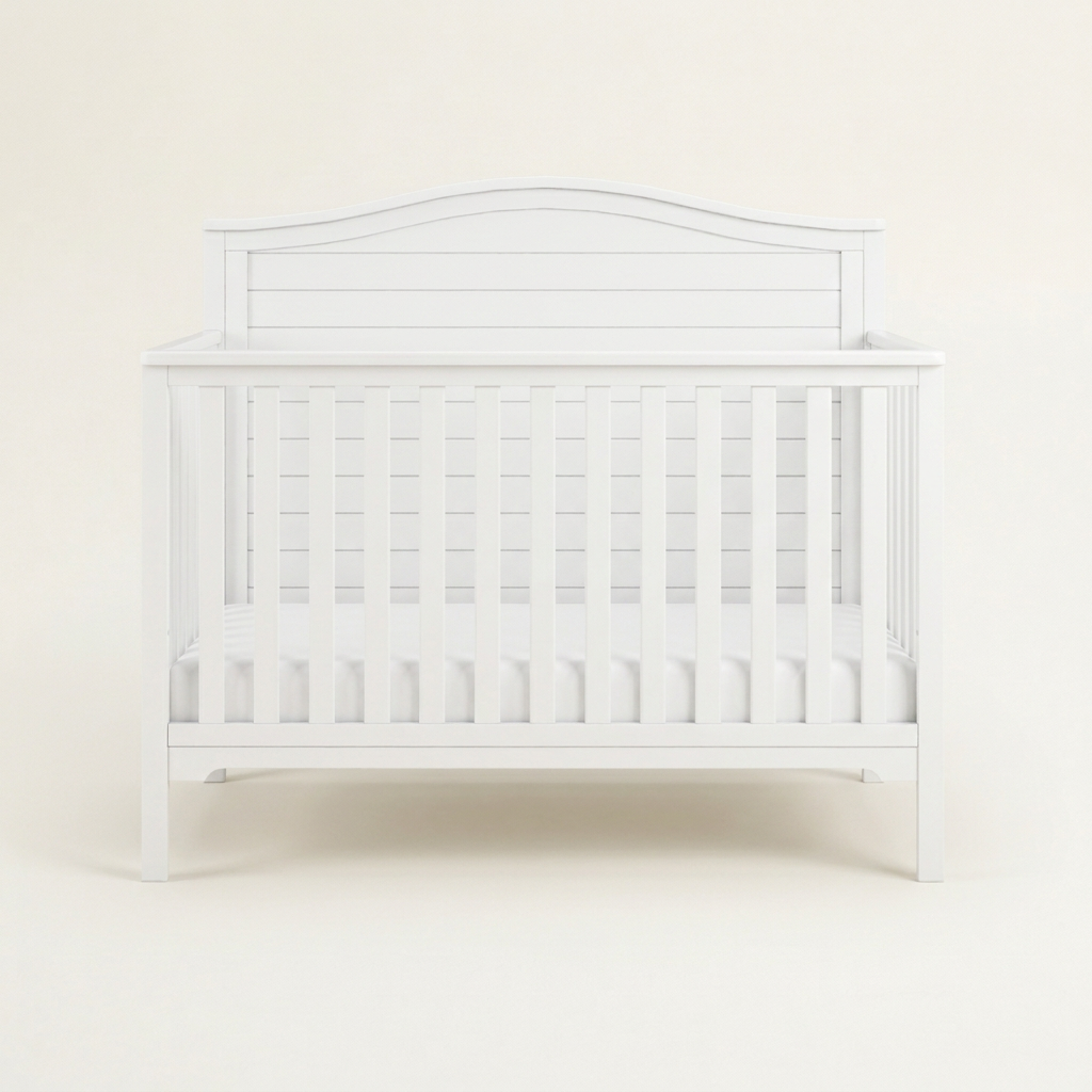 Camden 4 in 1 Crib Matte White
