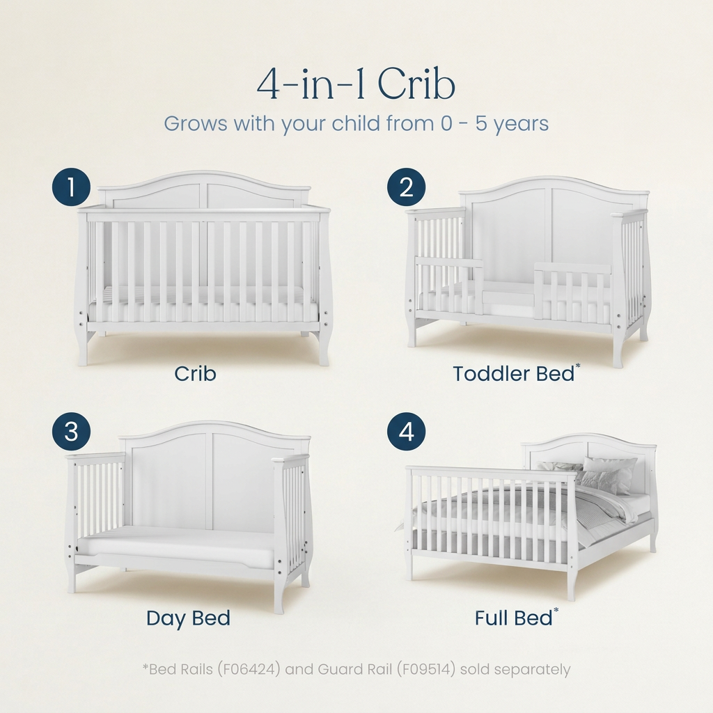 Camden 4 in 1 Crib