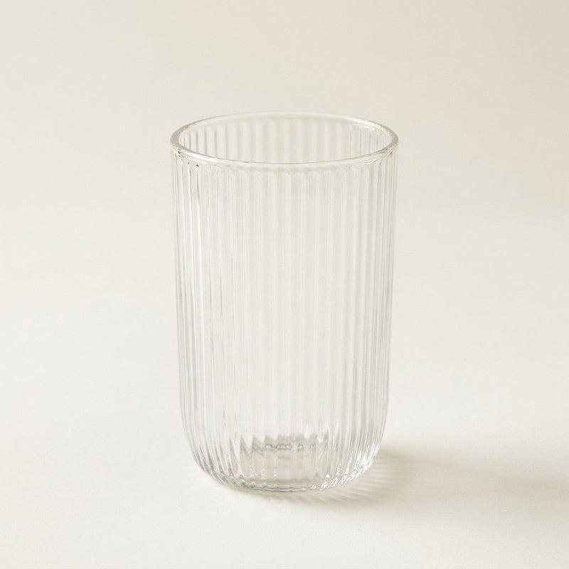 Gobelet en verre cannelé