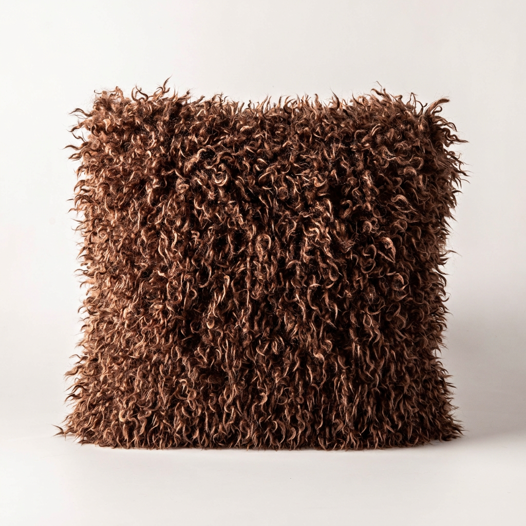 Willow Faux Mongolian Fur Cushion
