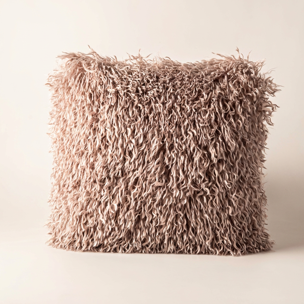 Willow Faux Mongolian Fur Cushion