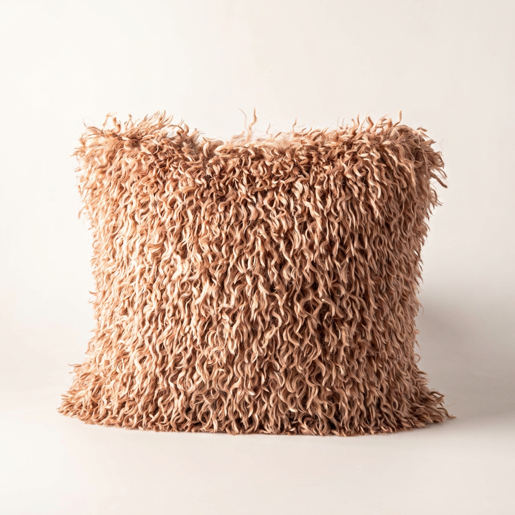 Willow Faux Mongolian Fur Cushion