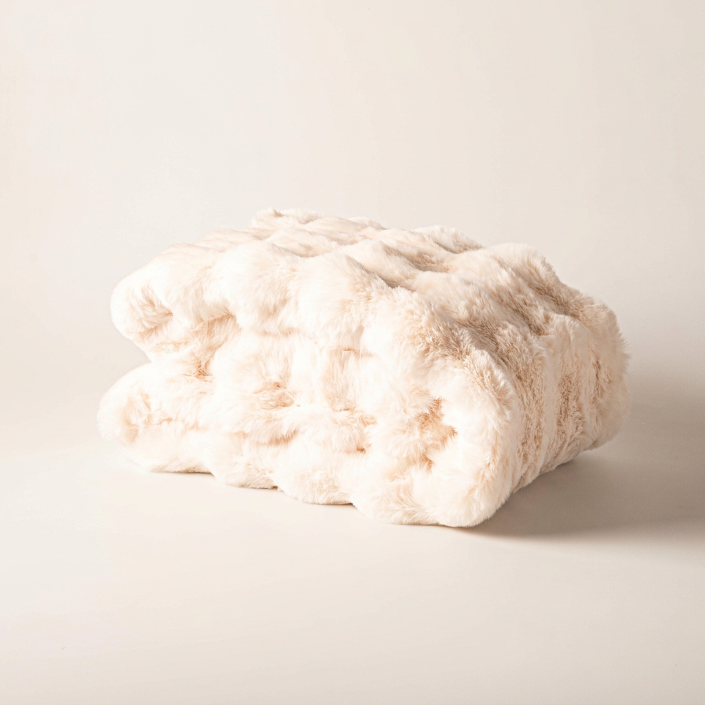 Bianca Faux Rabbit Fur Throw