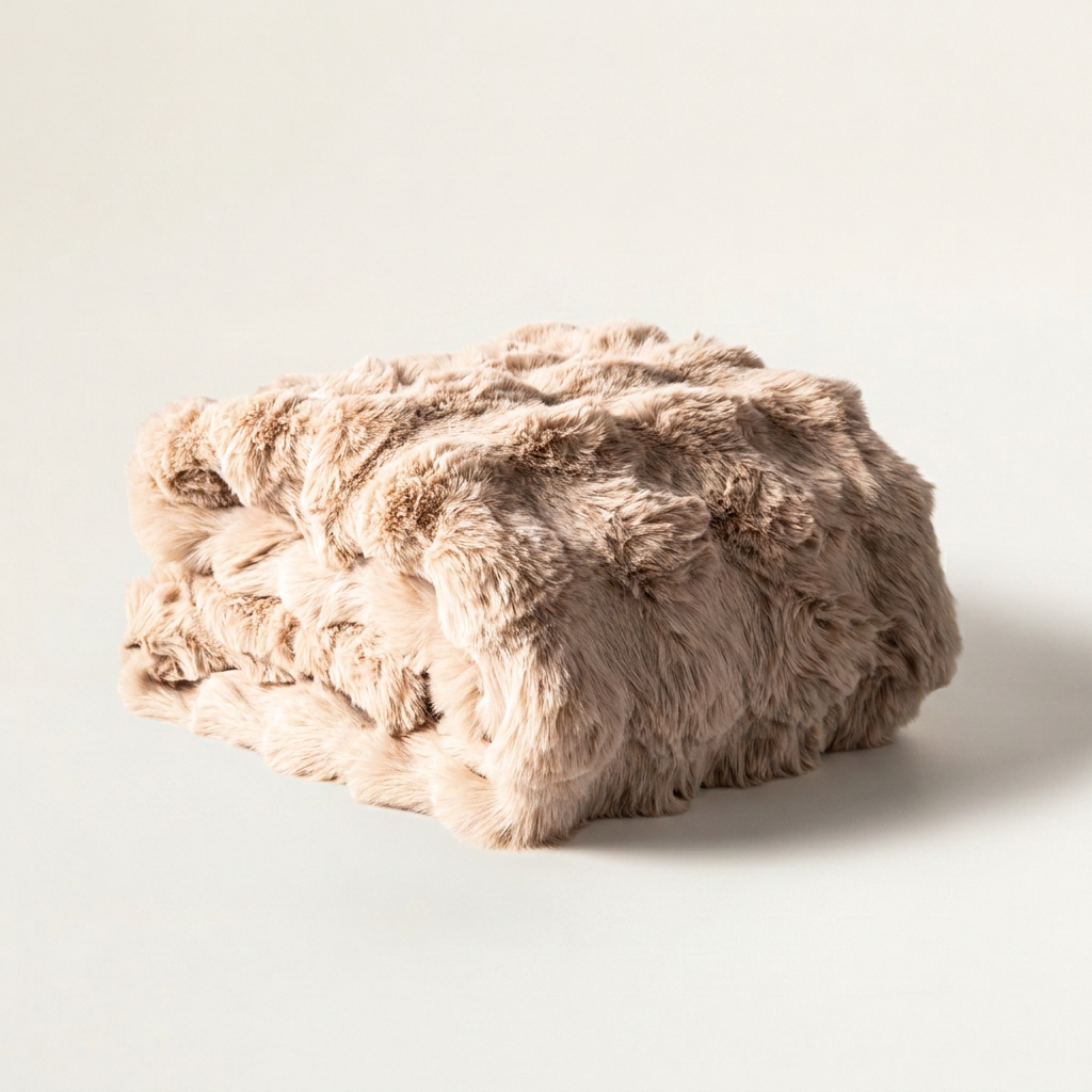 Bianca Faux Rabbit Fur Throw