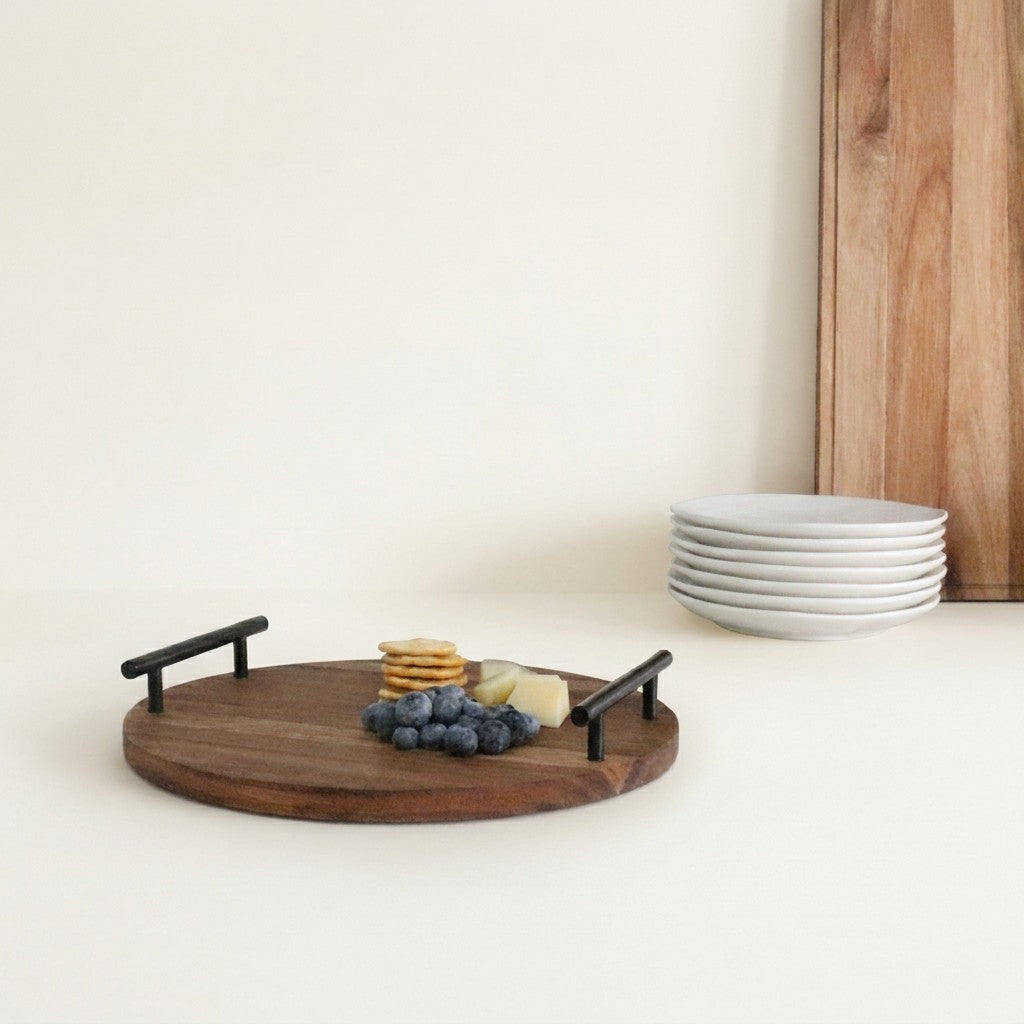 Acacia Serving Board with Handles