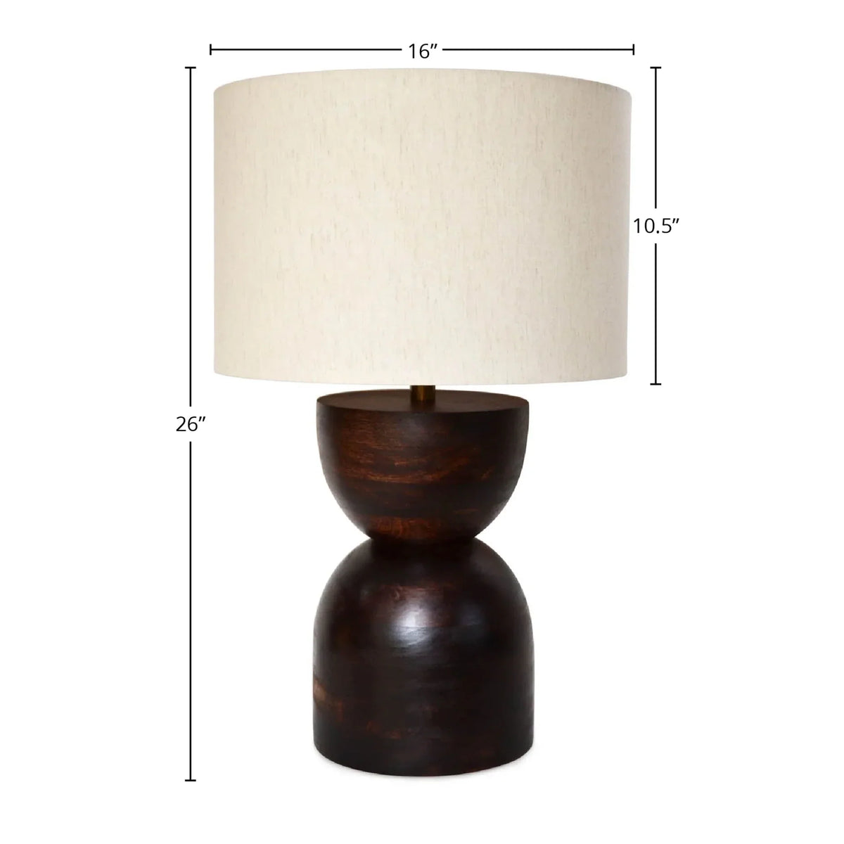 Skye Contour Lamp - Brown