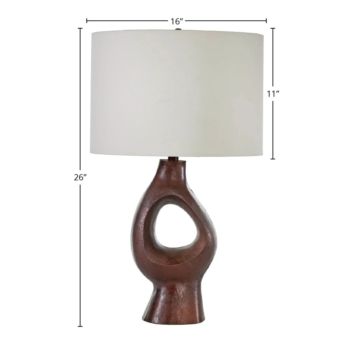 Ember Table Lamp - Brown