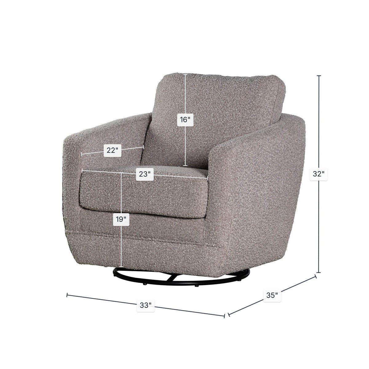 Baltimo Swivel Glider