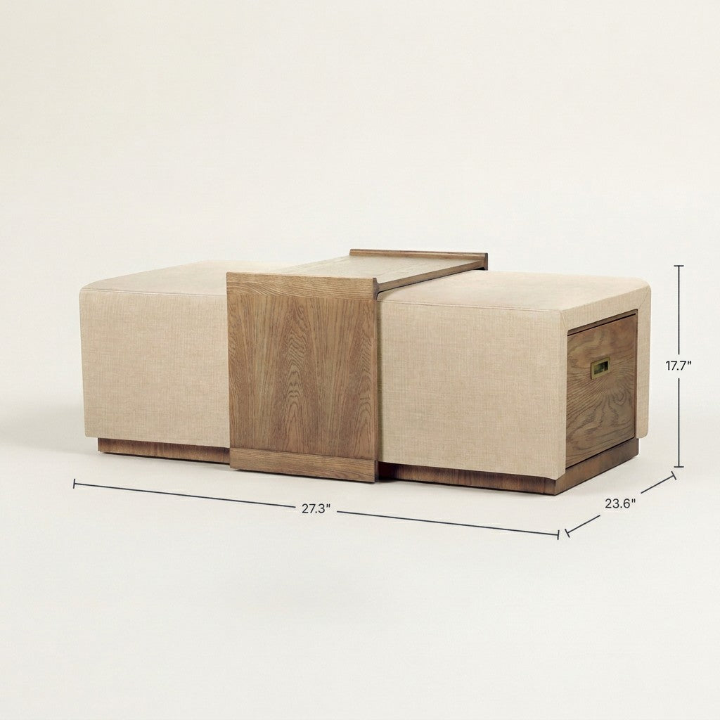 Elara Storage Ottoman