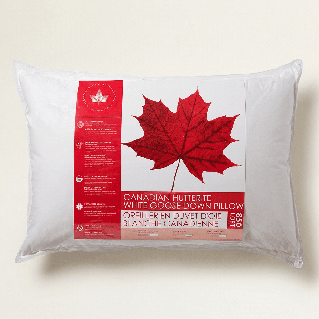 850 Loft Hutterite White Goose Down Pillow