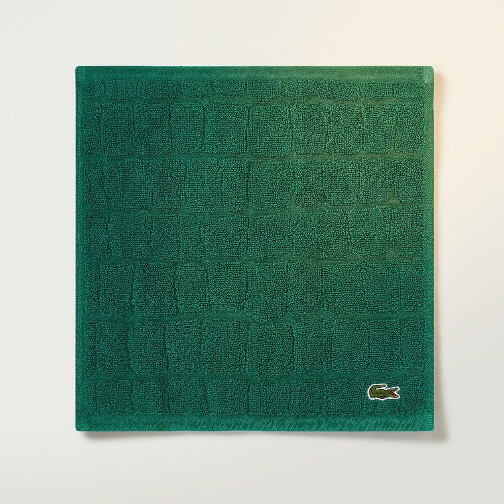 Lacoste Croc Scale Cotton Washcloth