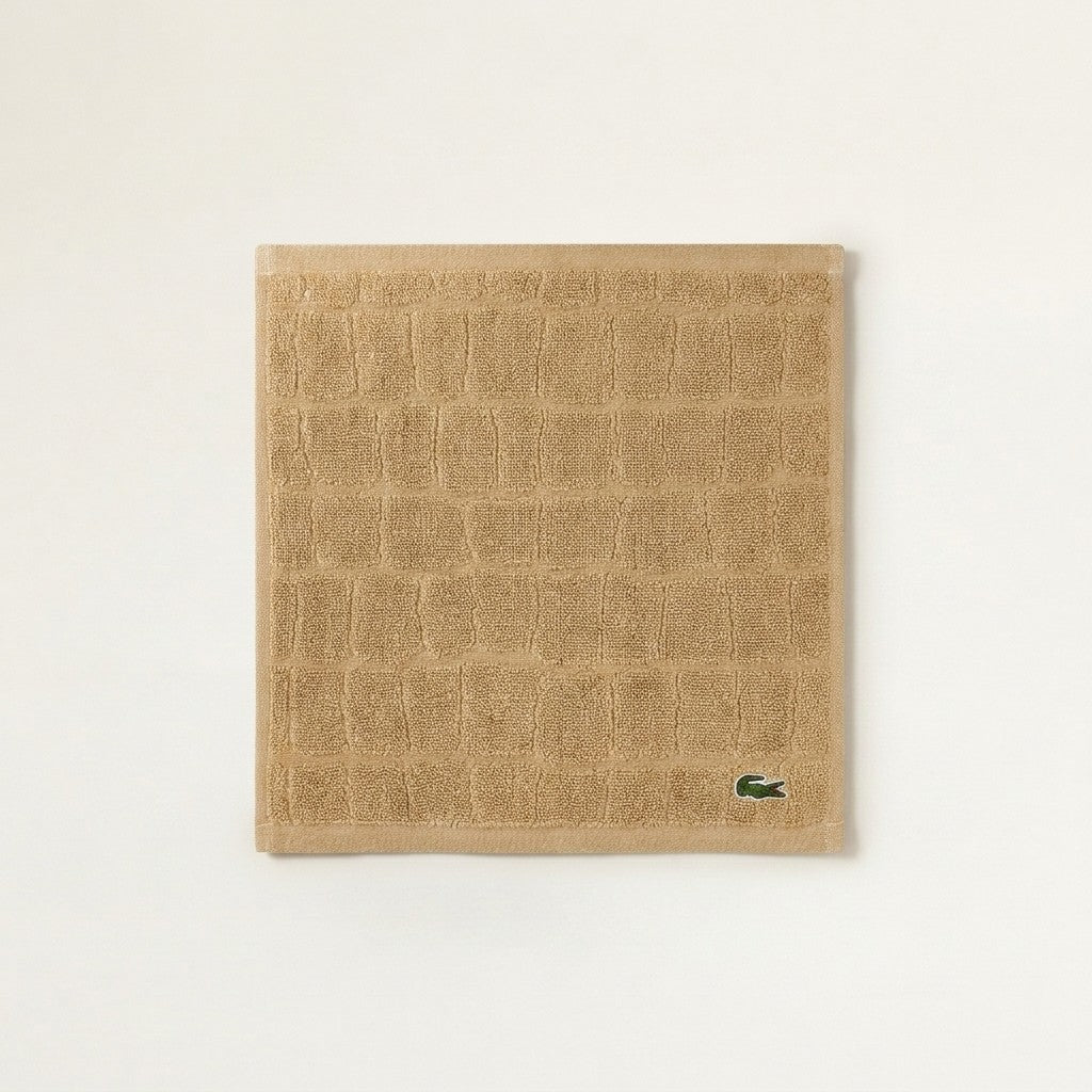 Lacoste Croc Scale Cotton Washcloth