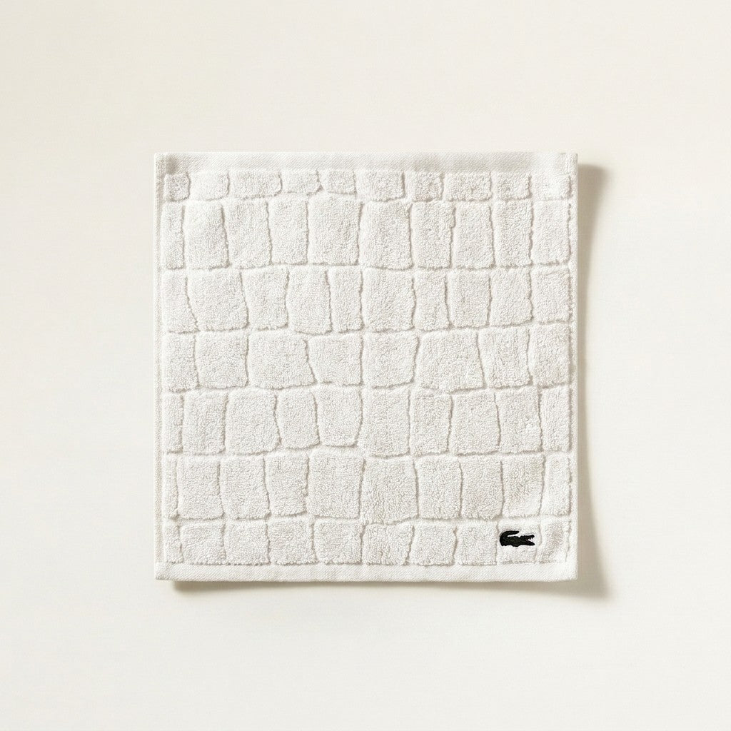 Lacoste Croc Scale Cotton Washcloth
