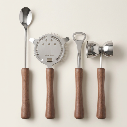 4 Piece Bar Tool Set with Stand