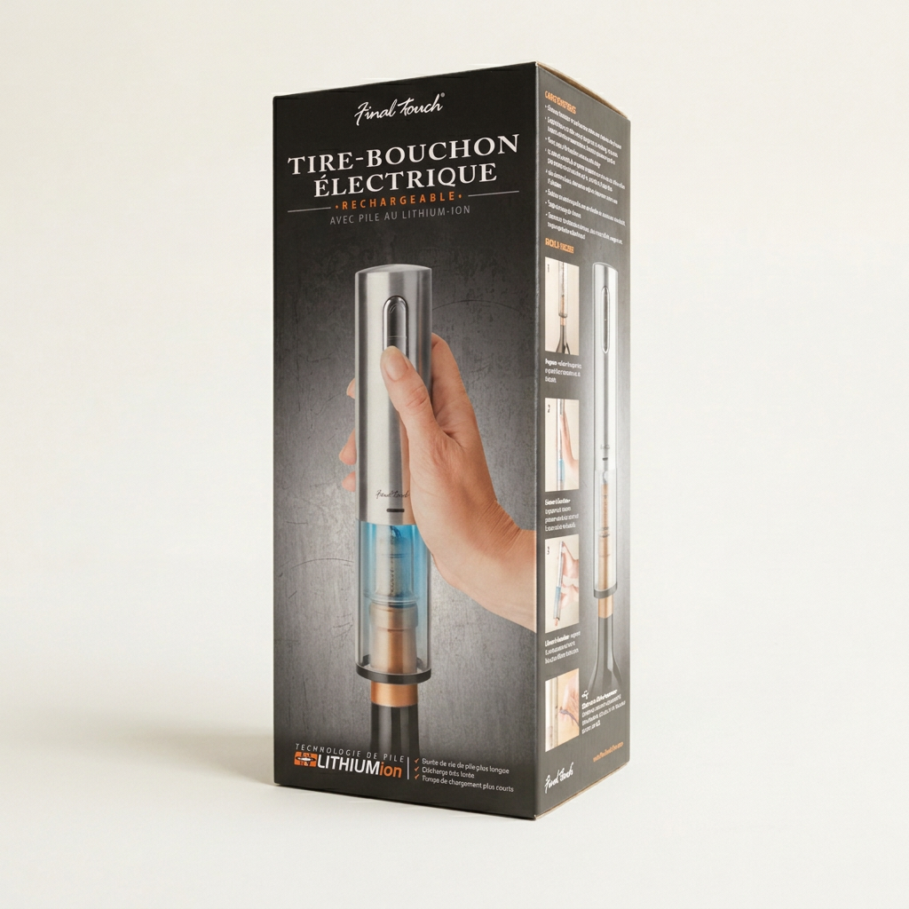 Electric Corkscrew with Lithium-Ion Battery