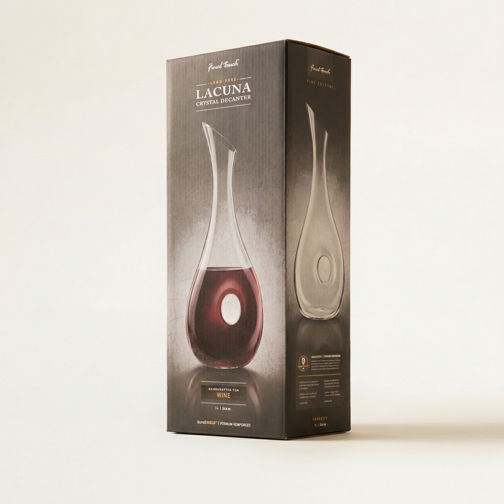 Lacuna Lead-Free Crystal Wine Decanter