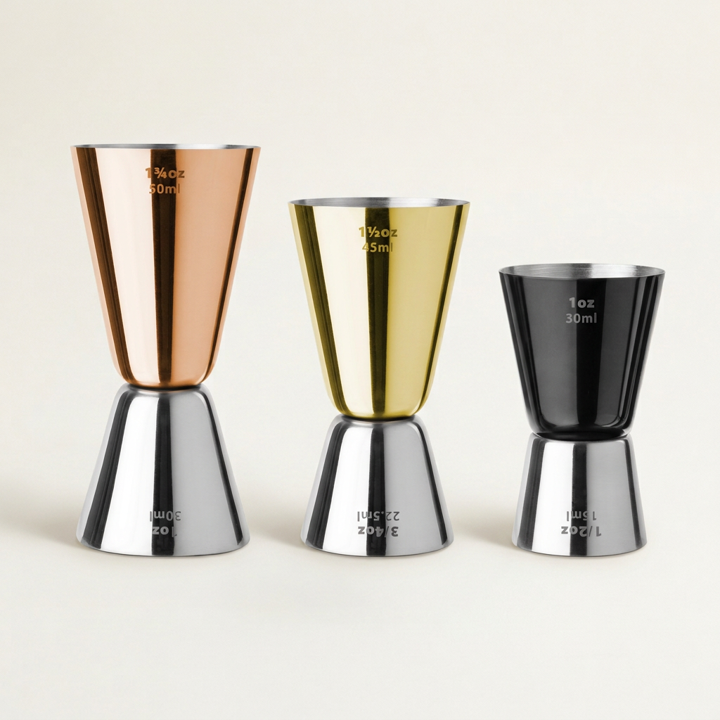 Mixed Metal Jigger Set - Set of 3