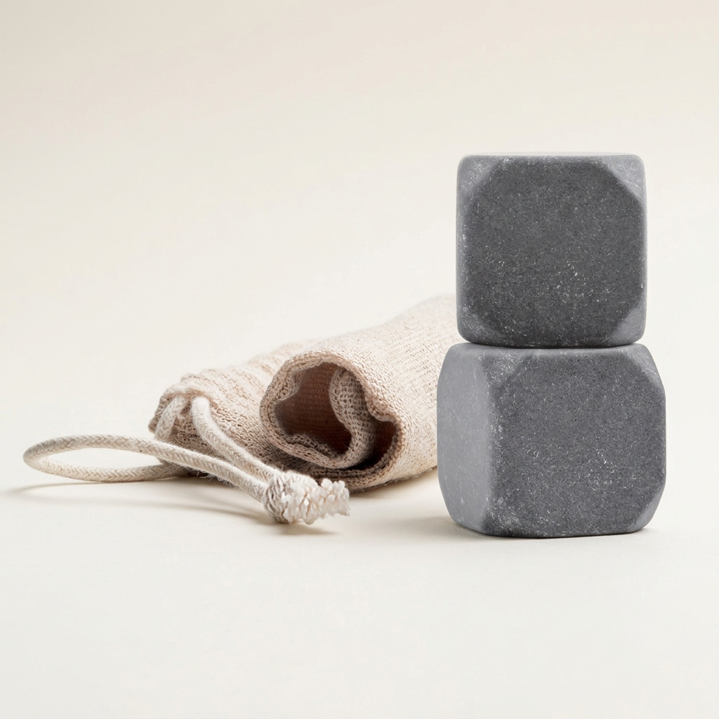 Sculpted Whiskey Chilling Stones - Set of 2