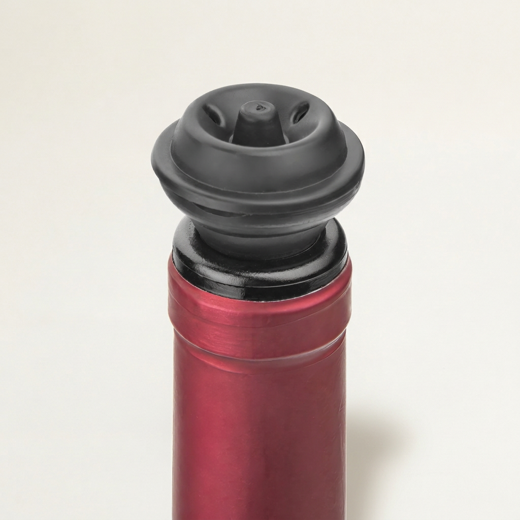 Wine Bottle Pump with Two Stoppers
