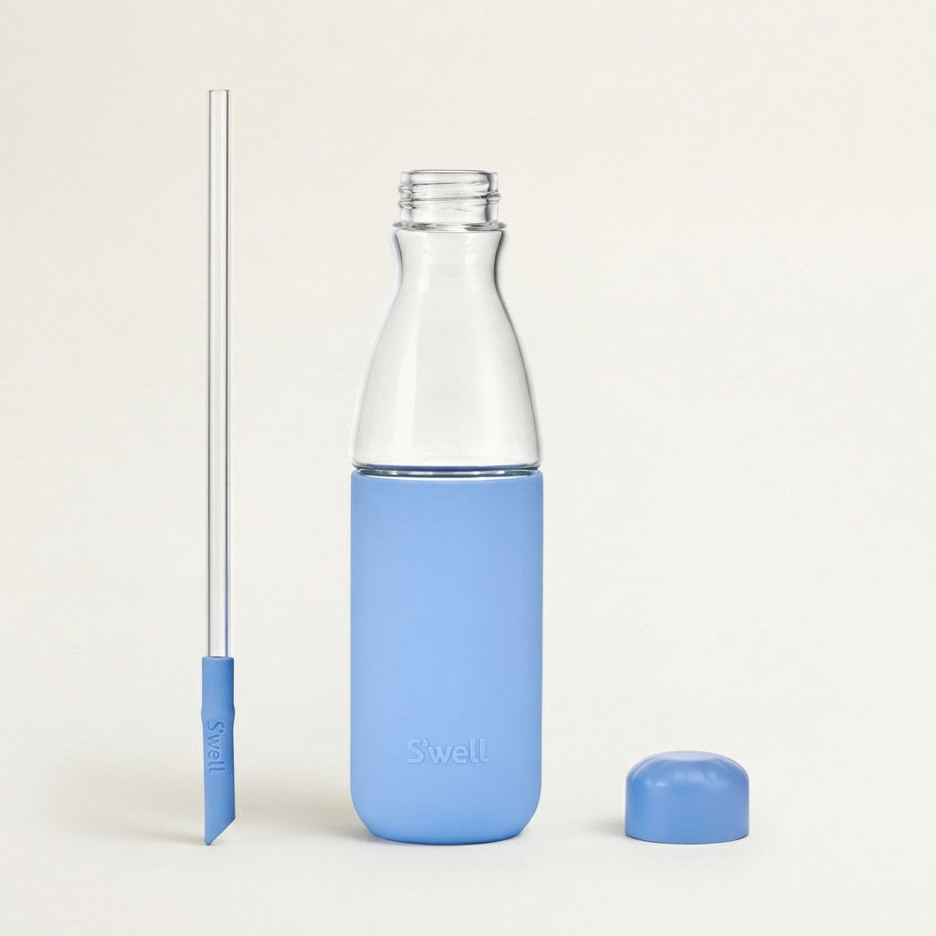 S'well Glass Original Bottle with Straw