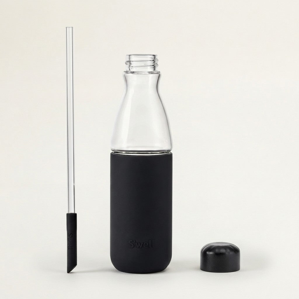 S'well Glass Original Bottle with Straw