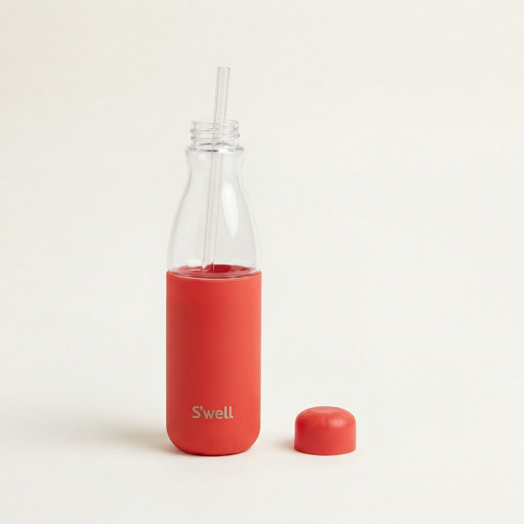 S'well Glass Original Bottle with Straw