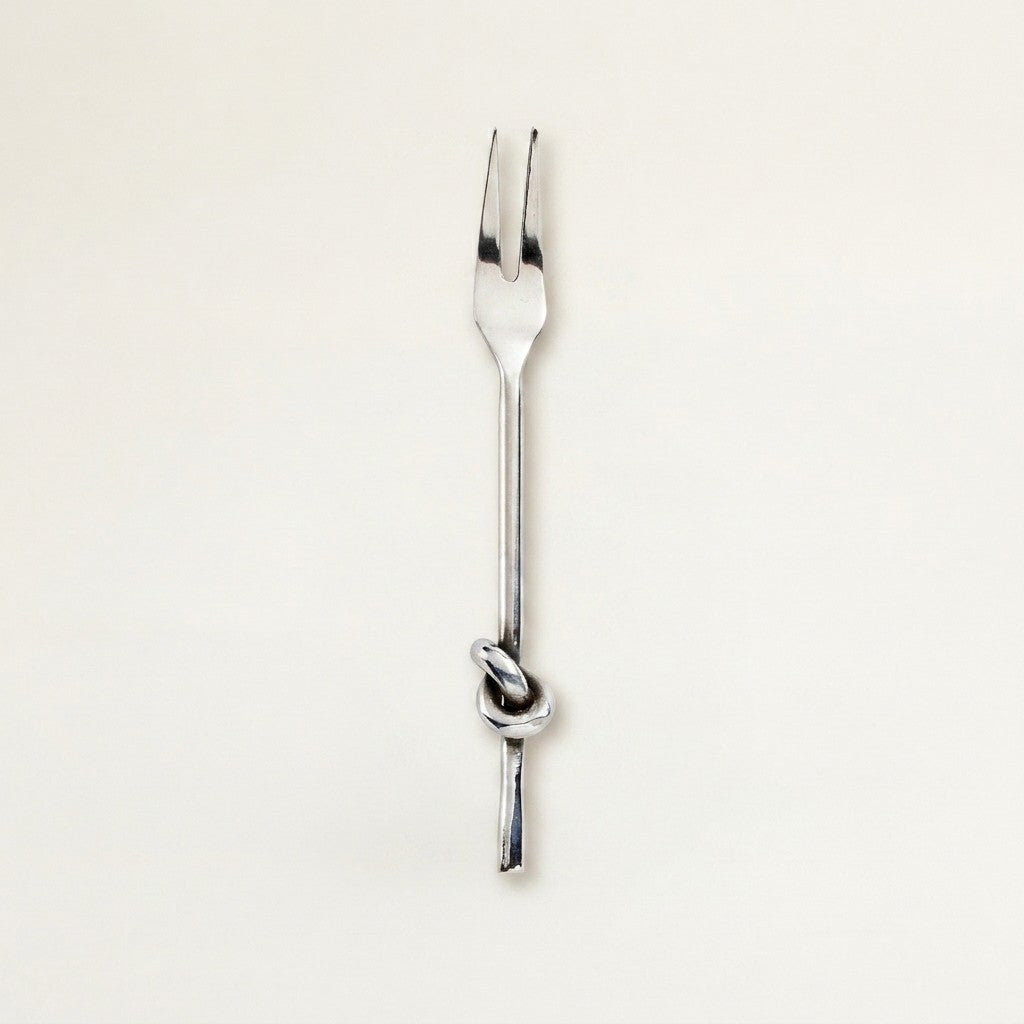 Knot Handle Cocktail Fork 5 5 L - StainlessSteel