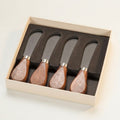 Walnut Handled Pate Spreaders, Set of 4