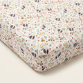 Bumble Bees Muslin Fitted Crib Sheet