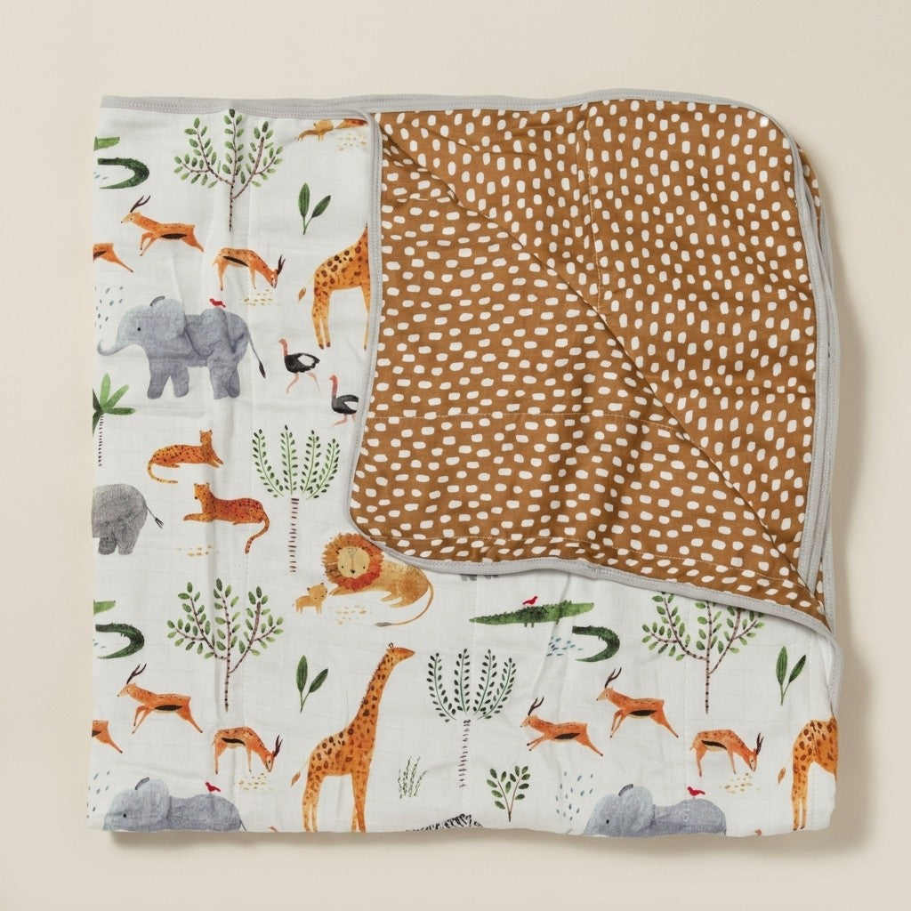 Safari Jungle Muslin Quilt