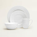 Trellis White, 16-Piece Dinnerware Set