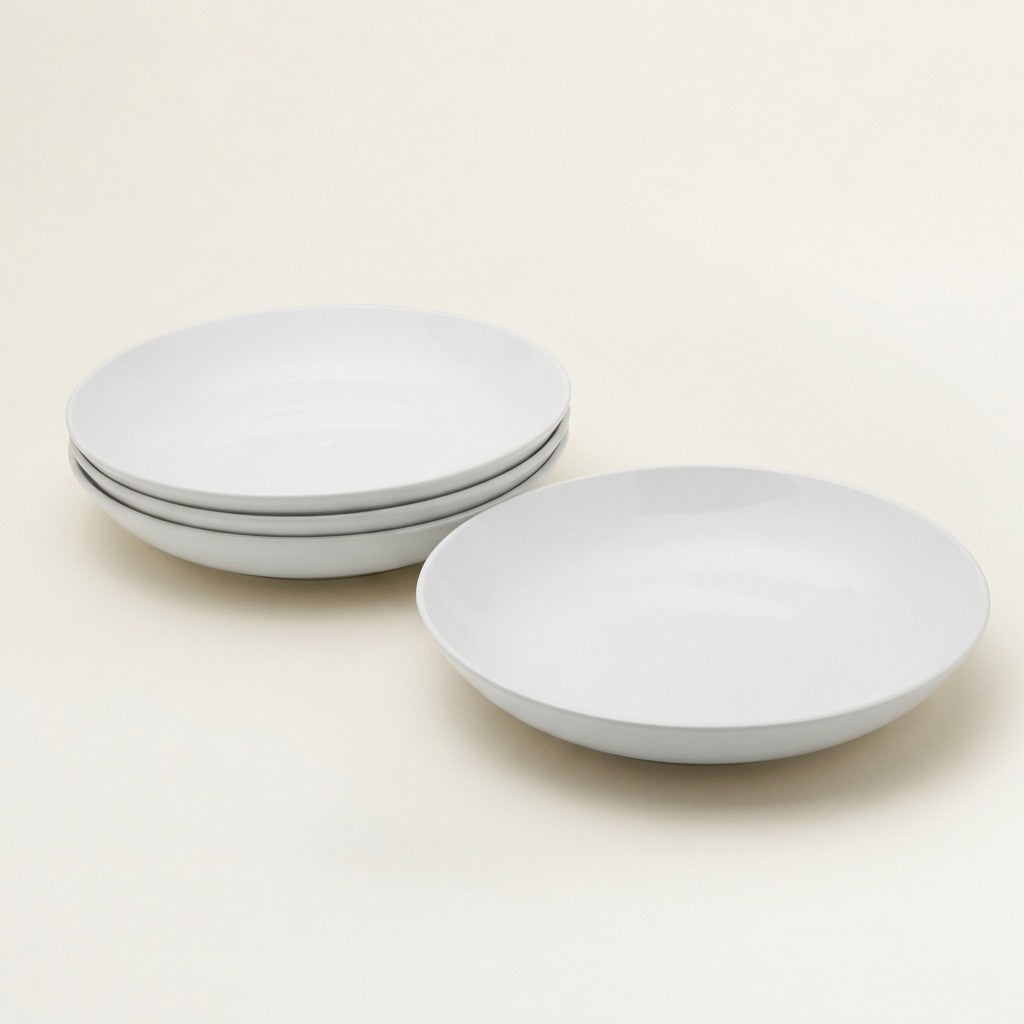 Everyday White Dinner Bowl, Set of 4