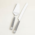 French Cafe 18/0 Stainless Steel 2-Piece Cake Set