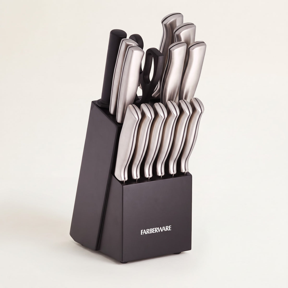 Farberware Stamped 15-Piece Knife Block Set