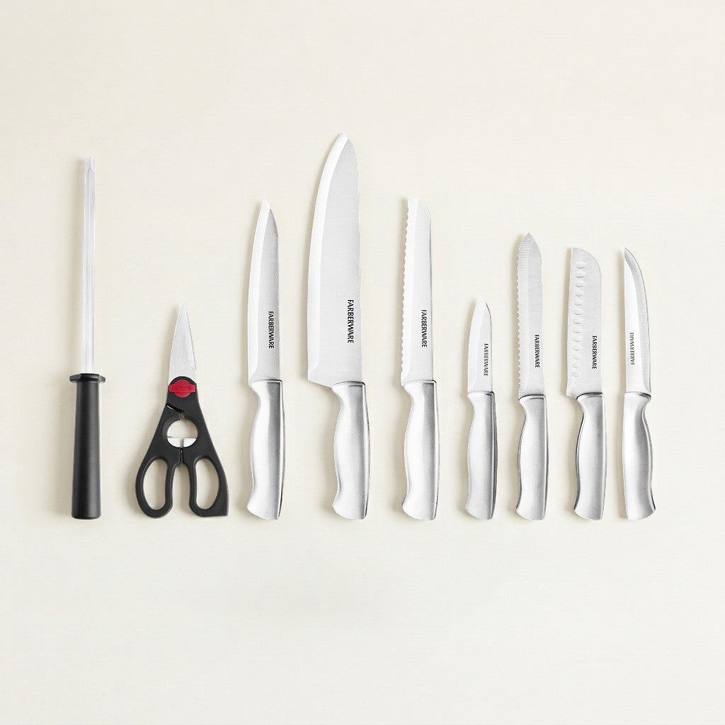 Farberware Stamped 15-Piece Knife Block Set