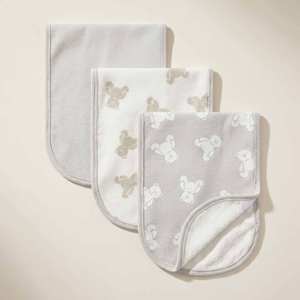 3 Pack Burp Cloths