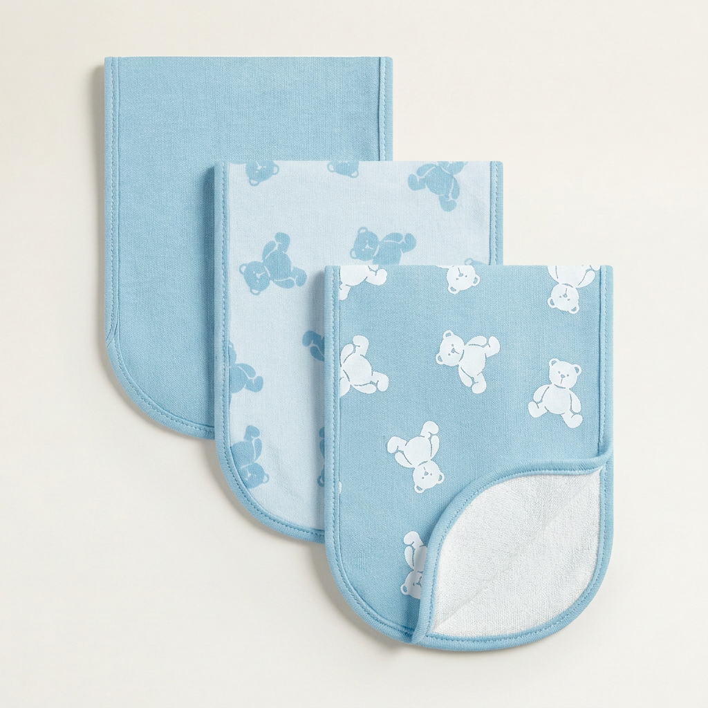 3 Pack Burp Cloths