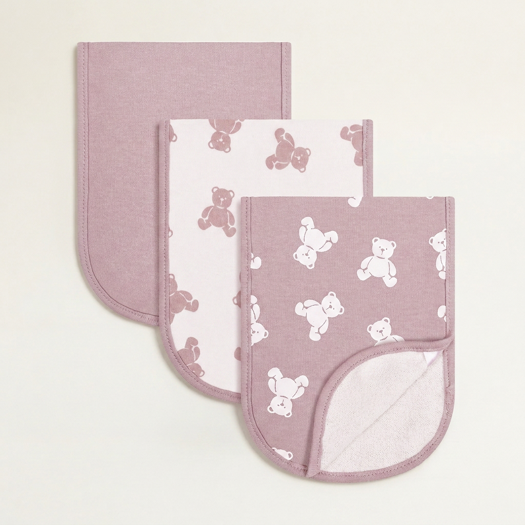 3 Pack Burp Cloths