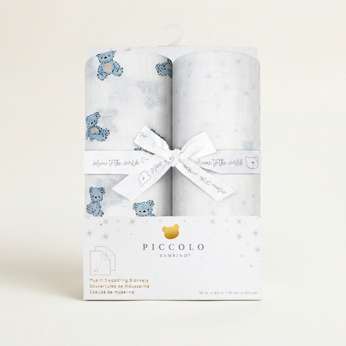 2 Pack Muslin Swaddles