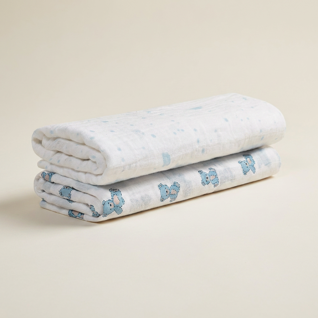 2 Pack Muslin Swaddles